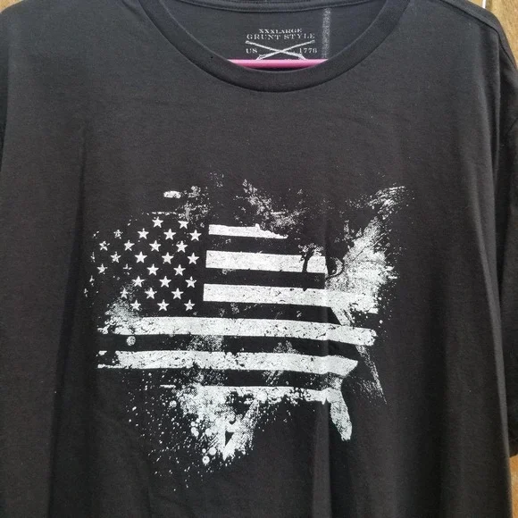 Grunt style 3XL America USA flag black - Picture 2 of 6